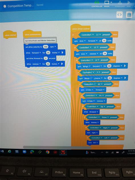 VEX V5 Code for Block Code 的图像结果