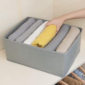 Mteaser 7 Grid Foldable & Stackable Wardrobe Closet Drawer Organizer ...