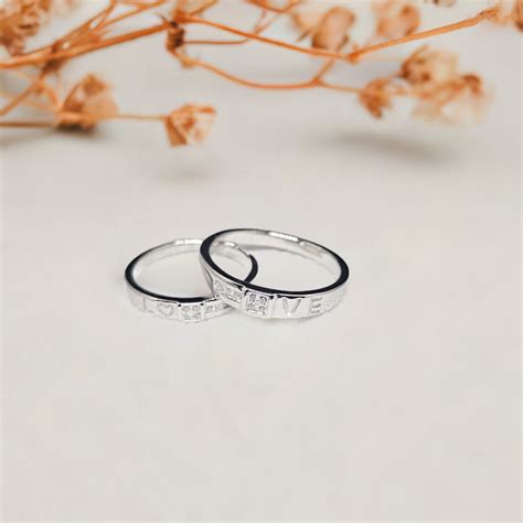 Pure Silver Couple Rings | SilverCarats