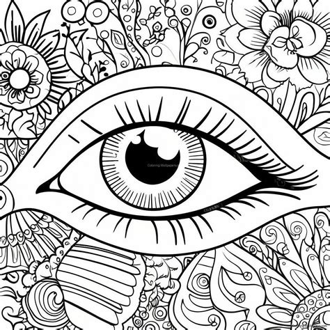 Eye Coloring Page (3510-2790)