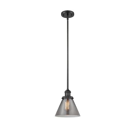 Innovations Lighting Cone Matte Black Industrial Stained Glass Cone ...