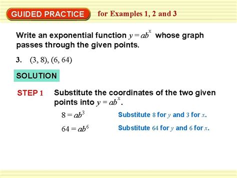 Find an Exponential Function From 2 Points 的图像结果