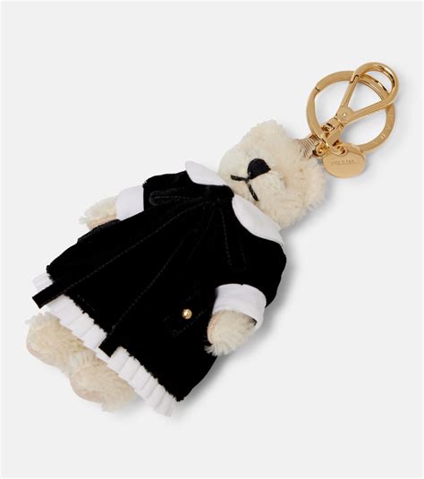 Velvet bag charm in white - Prada | Mytheresa