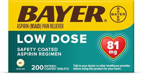 Amazon.com: Bayer Aspirin Regimen 81mg Chewable Tablets | #1 Doctor ...