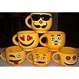 Buy Ceramic Tea Cup - 6 Pieces, Yellow, 120 ml Online at Low Prices in ...