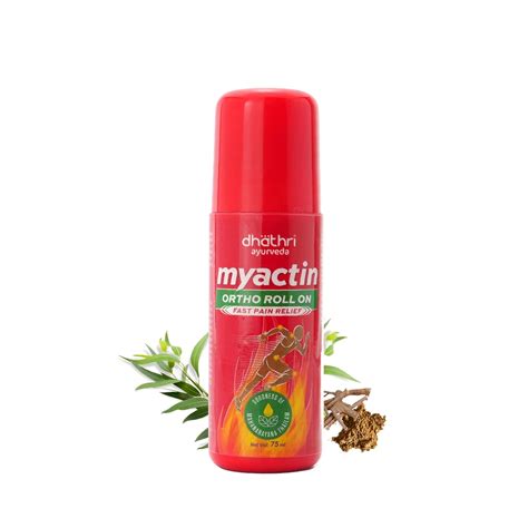 Dhathri Ayurveda Myactin Ortho Roll On for Pain Relief