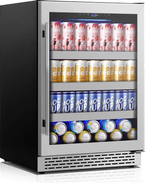 24 Inch Beverage Refrigerator,190 Cans Freestanding/Under Counter ...