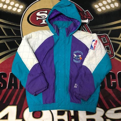Vintage 90s Charlotte Hornets Starter Jacket - A2 Jackets