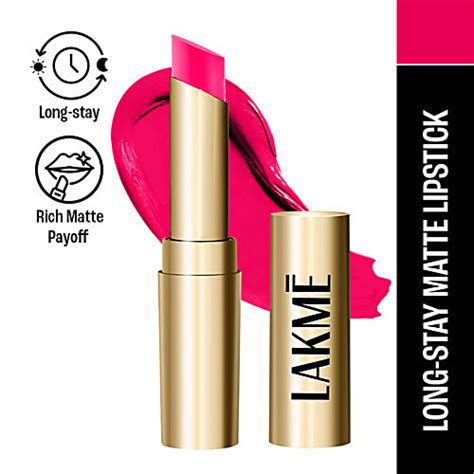 Buy Lakme Absolute 3D Matte Lipstick - Pink Passion Online at Best ...