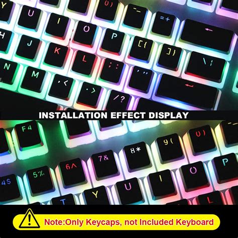 Verilux® 108-Key Pudding Keycaps General Keycaps with 21 Spare Keycaps ...