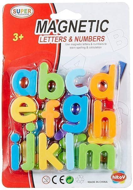 AZE Enterprises Alphabet Plastic Magnet Small A to Z ABCD Complete Set ...