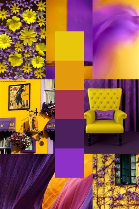 Yellow and Purple Color Scheme for Home Decor