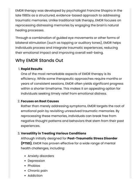 PPT - Why EMDR Therapy Is a Game-Changer in Mental Health Treatment PowerPoint Presentation - ID ...