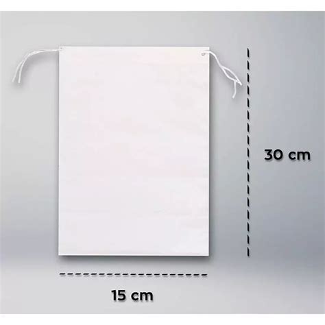 SACO PLASTICO PARA ENJOO 30 X 15 CM BRANCO COM CORDAO - South Safe ...