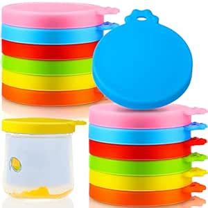 Buy 12 Pcs Yogurt Jar Lids Reusable Silicone Yogurt Container Lids ...