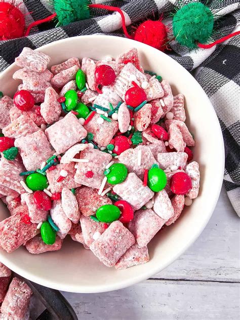 Christmas Puppy Chow (Muddy Buddies) - A Crazy Family