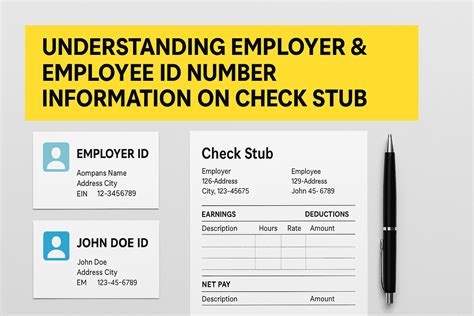 Check Stub Employer ID & Employee Number Guide