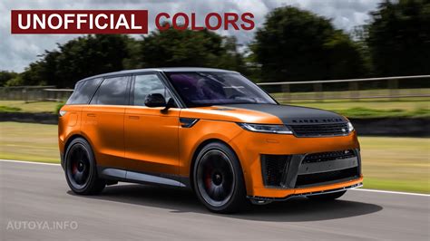2024 Range Rover Sport SVR Imagined With a Cool BMW Heart and Ritzy Color Options - autoevolution