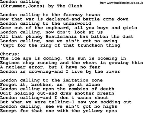 Image result for London Calling Springsteen