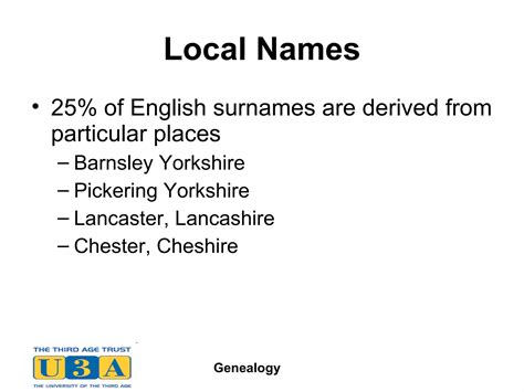 UK surnames and their origins | PPT