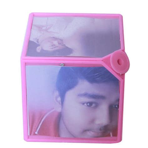 Generic Bharti Photo Frame Cube (Pink, 6*6 inch) : Amazon.in: Home ...