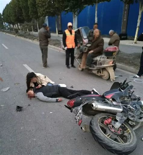 滑县城区发生一起交通事故 一驾驶人受伤摔倒在地_大豫网_腾讯网