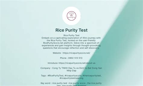 My Purity Test _ The Rice Purity Test – CREM