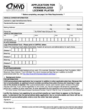Plate Picture Identification - Fill Online, Printable, Fillable, Blank ...