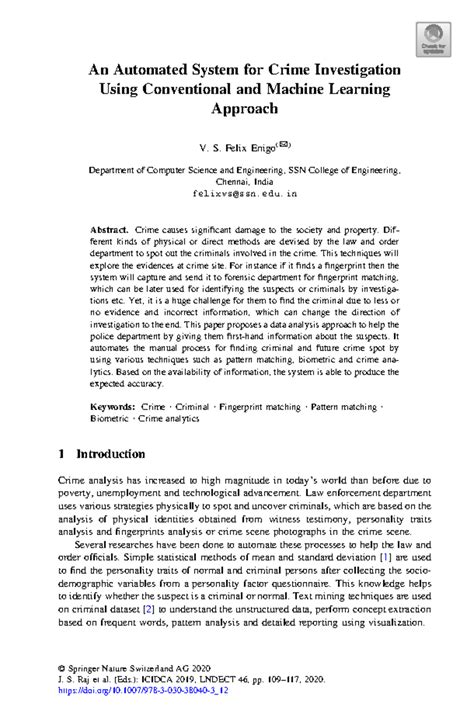 Automated Crime Investigation System Using ML & Pattern Matching ...