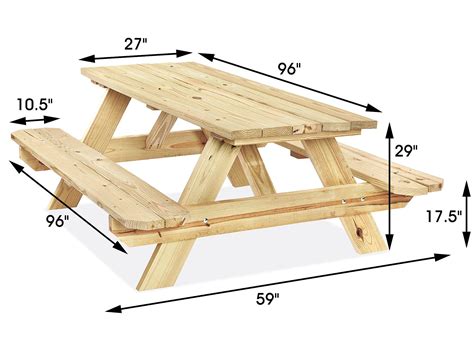 Picnic Table Dimensions