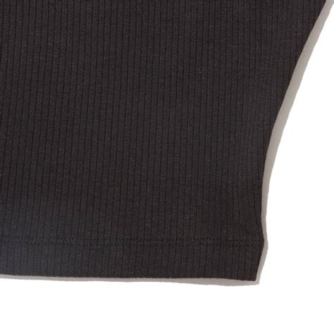 PUMA CLASSICS RIBBED CROP TOP PUMA BLACK 24SP-I（プーマ クラシック リブ クロップトップ ...