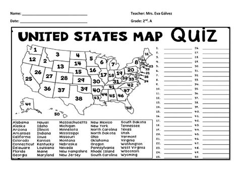 Us Map Quizzes 的图像结果