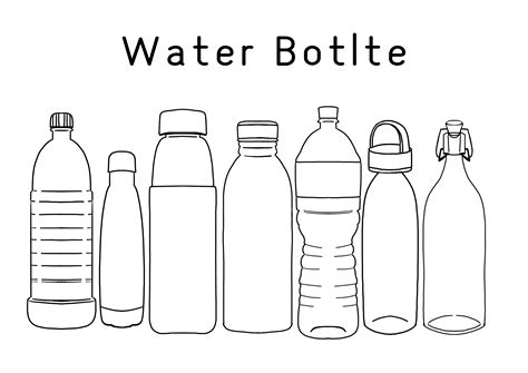 Water Bottle Drawing