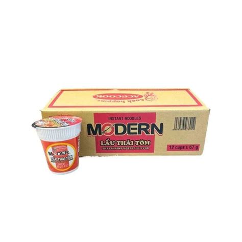 Mì Ly Lẩu Thái Acecook Modern, 12 Ly 67 g - Weee!