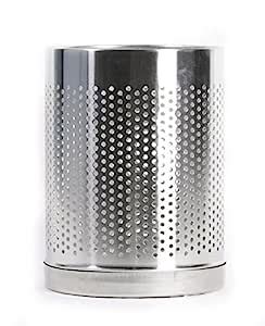 OCEANS Commercial Perforated Light Weight Metal Dust Bin (10L) : Amazon ...