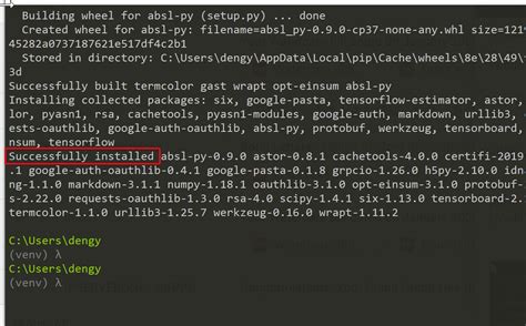 Tensorflow for Windows 的图像结果