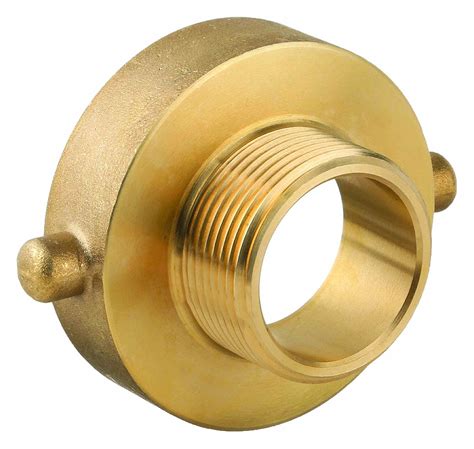 1 1/2 in Compatible Pipe Size, NST x NST, Fire Hose Adapter - 3LZ41 ...