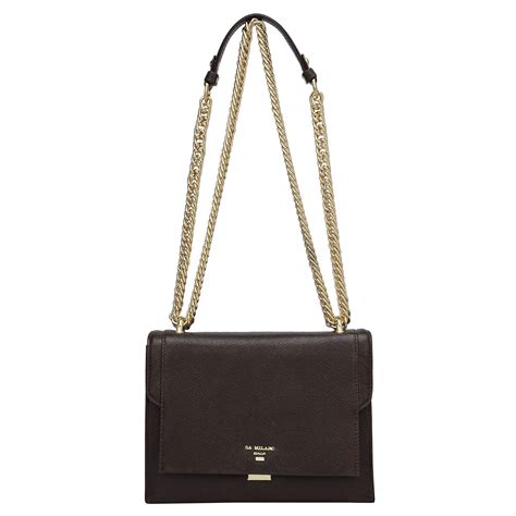 Small Franzy Leather Shoulder Bag - Chocolate – Da Milano