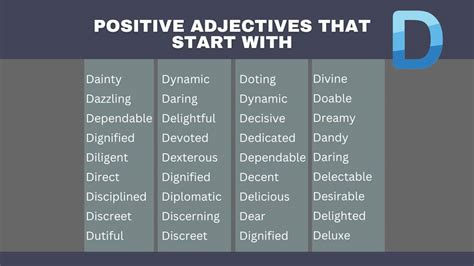 Adjectives That Start With D - Capitalize My Title