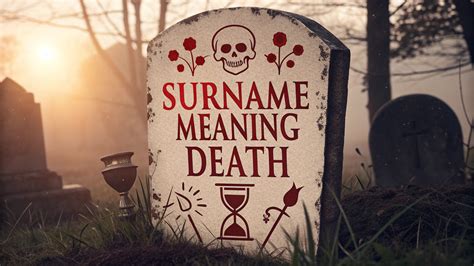 Surname Meaning Death: Unveiling the Power and Mystery of Dark Family ...