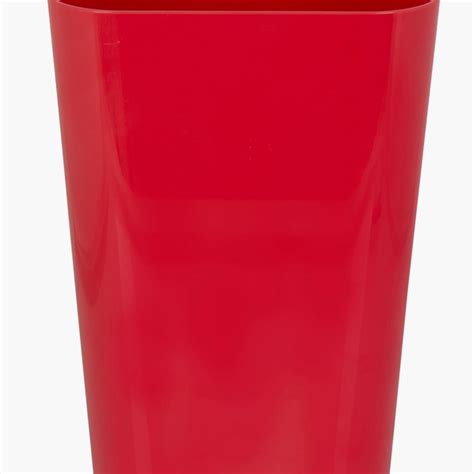 Buy Hilda Armon Solid Plastic Dust Bin - 17 cm x 17 cm x 28 cm Red from ...