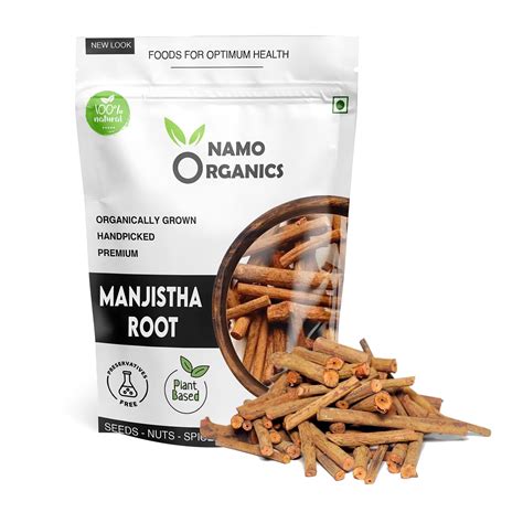 Namo Organics - Organic Manjistha Root Sticks - 100g | 100% Pure ...