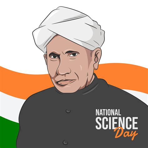 Scientist C V Raman, Indian national science day 19515753 Vector Art at Vecteezy