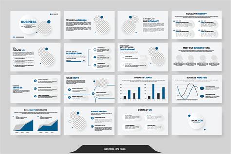 Vector business powerpoint presentation slides template green color ...