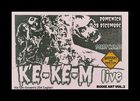 KE-KE-M Live!, Bodie art vol2, Cagliari, Sardegna, 28 December 2025 ...