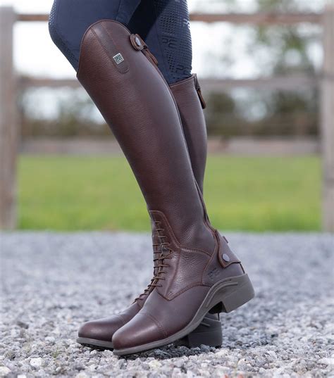 Premier Equine Vallardi Ladies Leather Field Tall Riding Boot - Brown ...