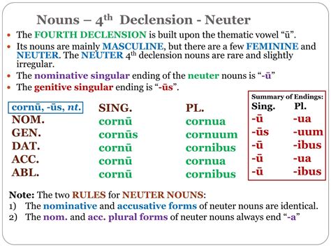 PPT - Latin Nouns Review: Declensions & Characteristics PowerPoint ...