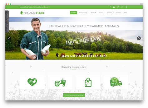 organic food v1 2 farm food business eco wordpress theme