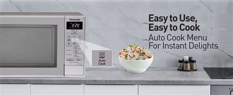 Panasonic 20L Solo Microwave Oven (NN-ST26JMFDG, Silver, 51 Auto Menus ...