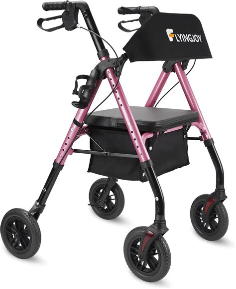 Amazon.com: FlyingJoy Rollator Walkers for Seniors, Foldable Rolling ...